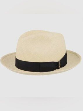Borsalino Straw Panama Hat - 6⅞ / 55cm, made in Italy, NWTs 🇮🇹